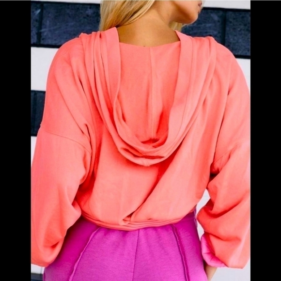 Free People Movement Grand Slam Cotton Blend Hoodie Women's Size S - Picture 4 of 10